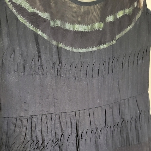 Free People size 4 black long maxi layered tier dress sleeveless lined - Picture 9 of 16